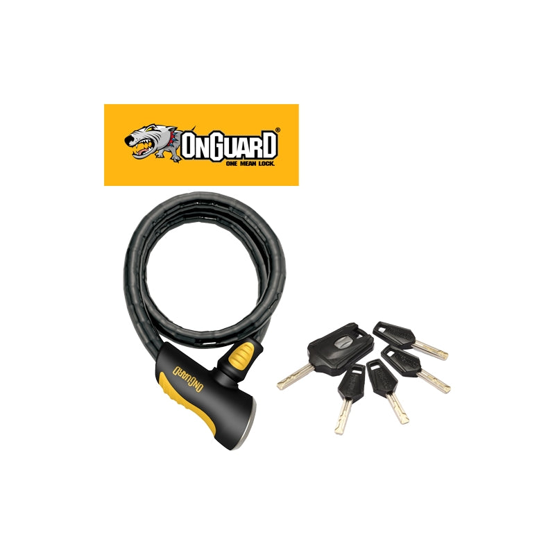 On Guard Armoured Cable Lock Rottweiler Key 100CM X 20MM