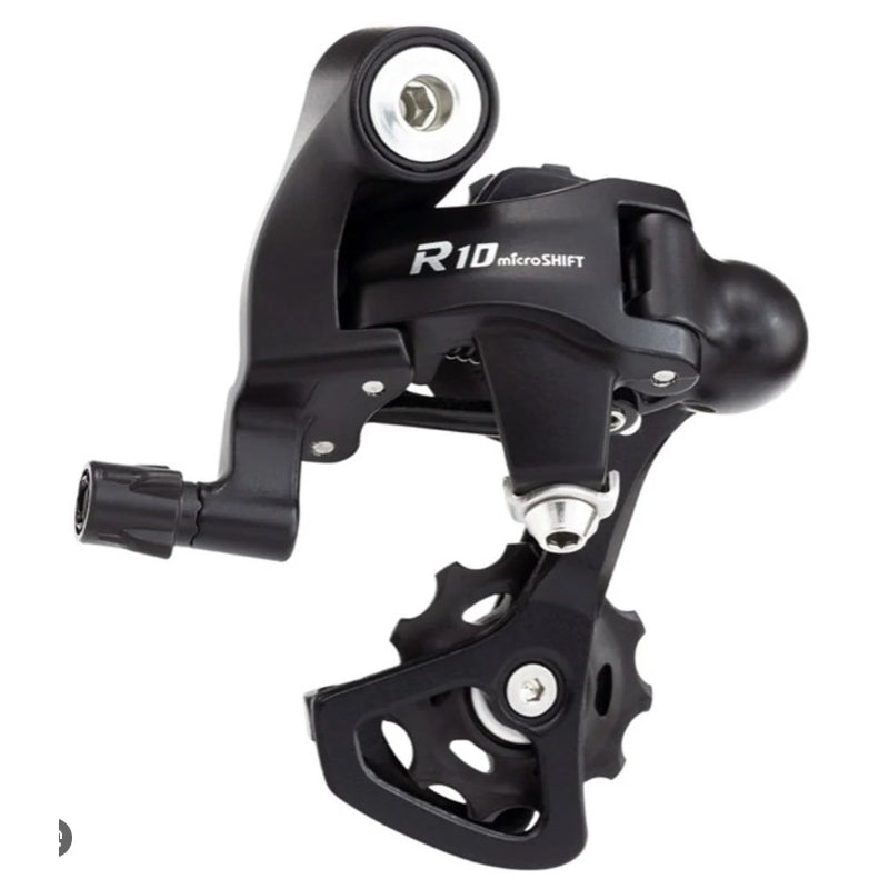Microshift Rear Derailleur - R10 RD-R47S - 2X10 Speed - Short Cage - 11-28T (shimano Road) Black