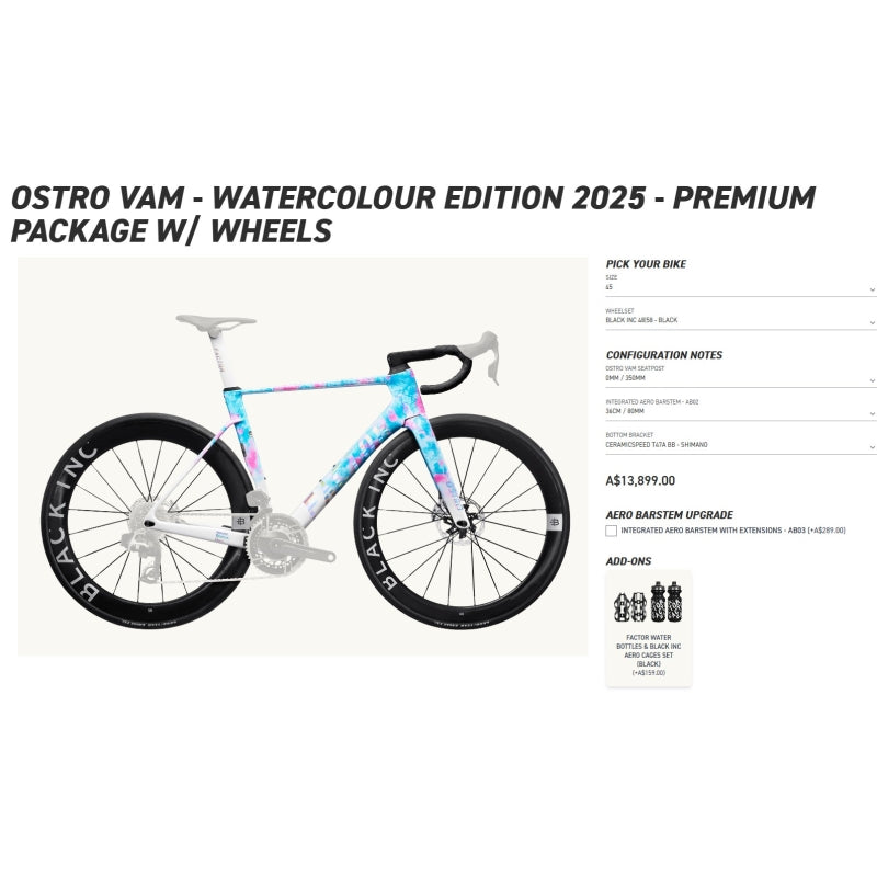 Factor Bikes Ostro Vam - Watercolour Edition 2025 - Premium Package With Wheels
