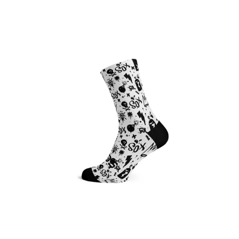Sox Footwear Premium Performance Cycling Socks -doodles