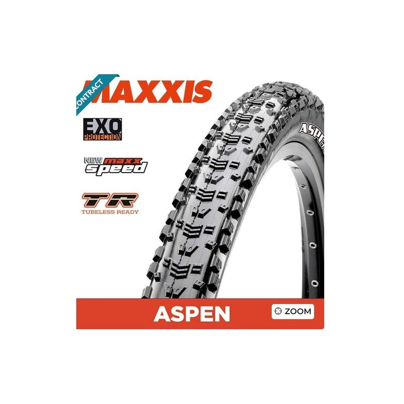 Maxxis Aspen - 29 X 2.25 - Folding TR - Exo 120 Tpi - Maxxspeed XC - Black