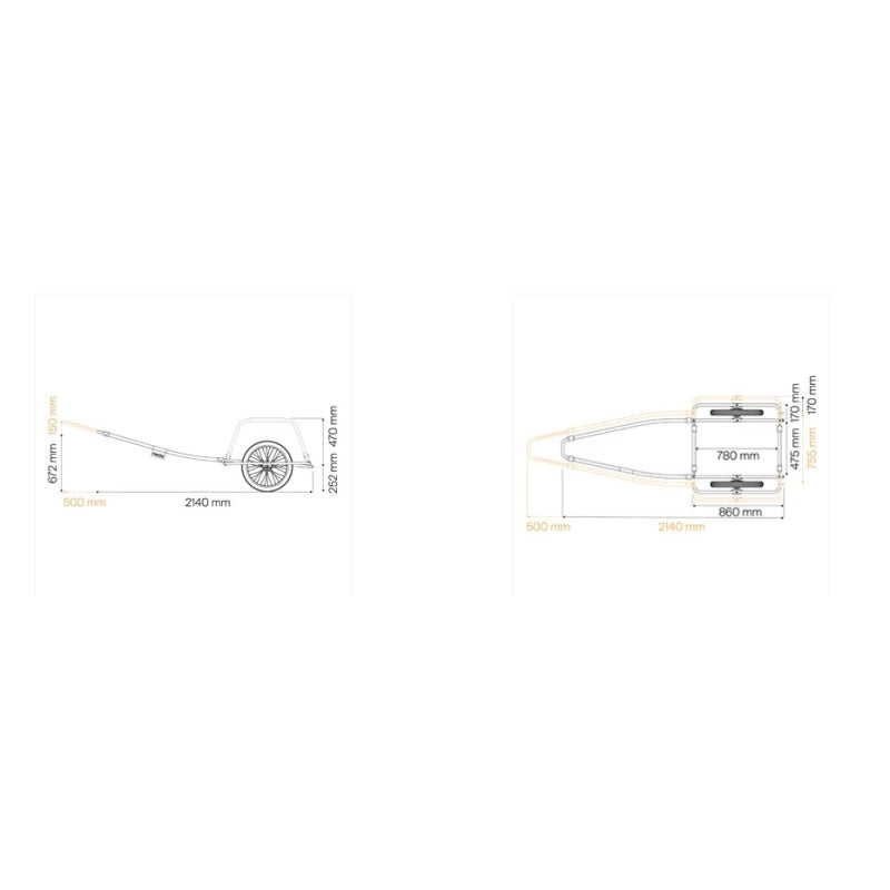 Thule Reacha Sport Std Tyre Bike Trailer (Sale ends 31 October)