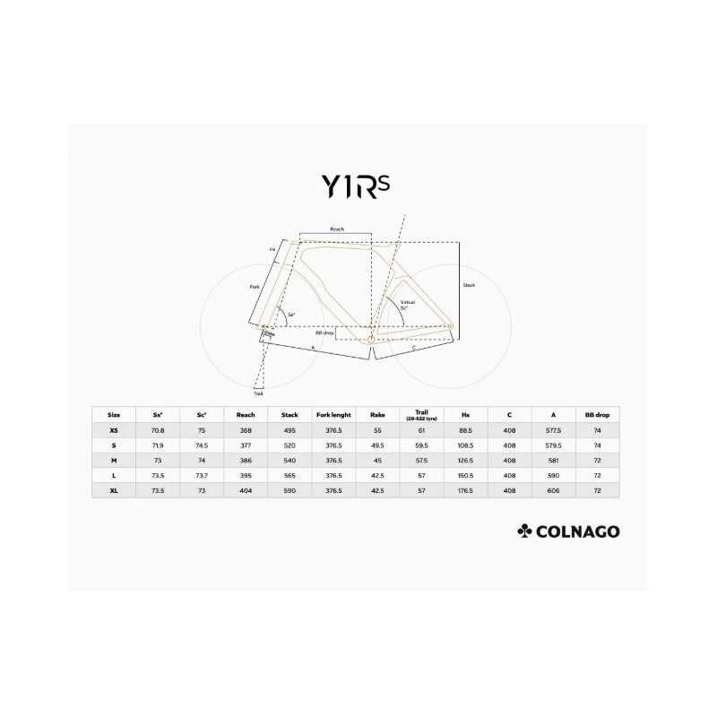 Colnago Y1RS Disc Frameset (pre-order Only)