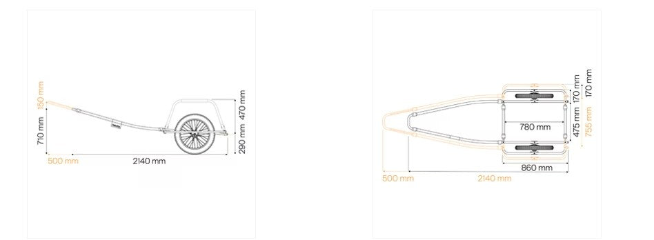 Thule Reacha Sport Beach Fat Tyre Bike Trailer (Order before 31 October and get this discounted price)