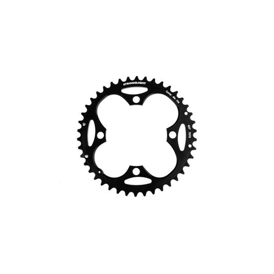 Chainring - Mtb Stronglight 42T 7075 Cnc Black - 104MM Bcd 4 Hole For 9 Spd