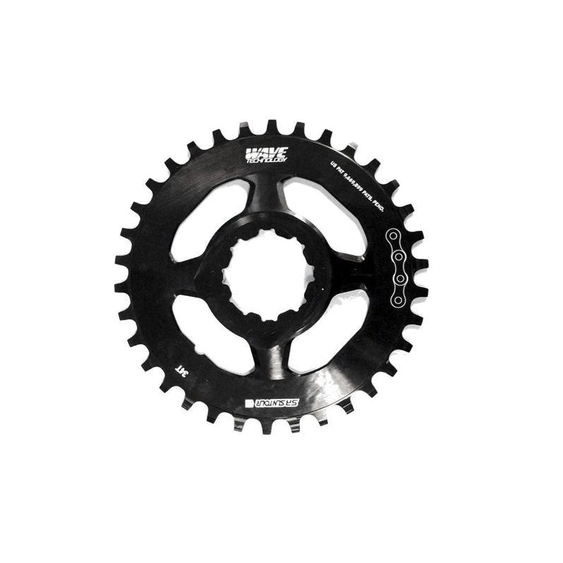 Chain Ring For Aion Chainweel - 30T SR Suntour Direct Mount. Alloy. Wave Tech (functions Like Narrow