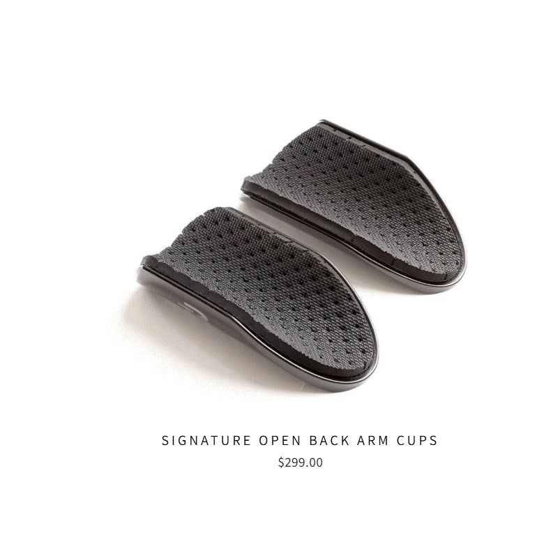 Tririg Signature Open Back Arm Cups For Alpha Prime Carbon Aero Bar