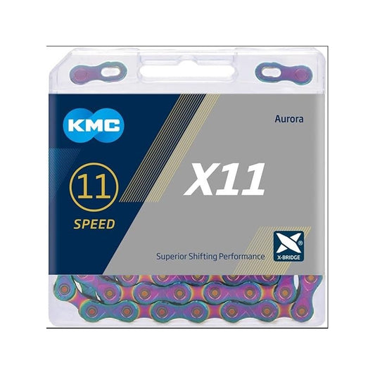 Kmc Chain - 11 Speed - Kmc X11 - 116L - Aurora (limited Edition) - X-series - W/connect Link