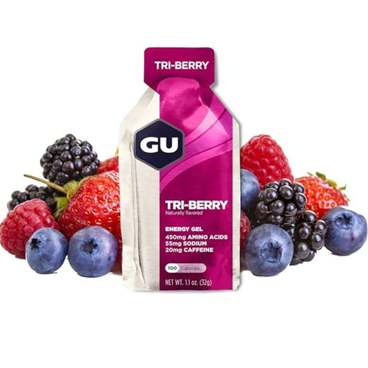 GU Tri Berry With Caffeine Energy Gel