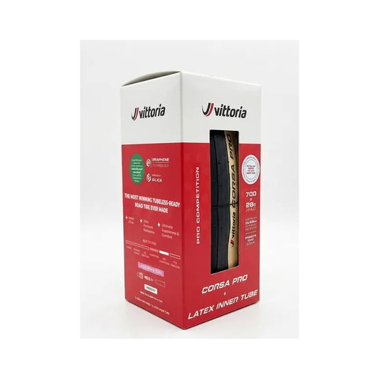 Vittoria Corsa Pro 30-622 Fold Tube Type Para + Tube (latex)