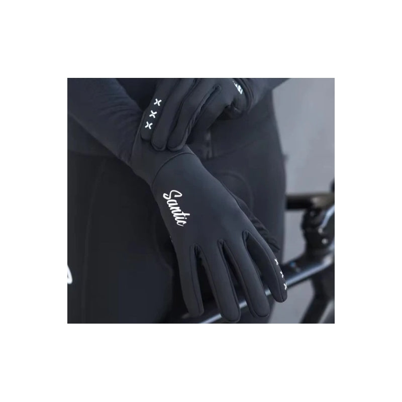 Santic Gloves Zorun Long Finger Black