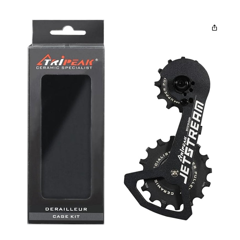 Tripeak Jetstream Alloy Cage Ceramic Bearing Derailleur Cage Kit Sram Compatible Over Size Cage 15/15T