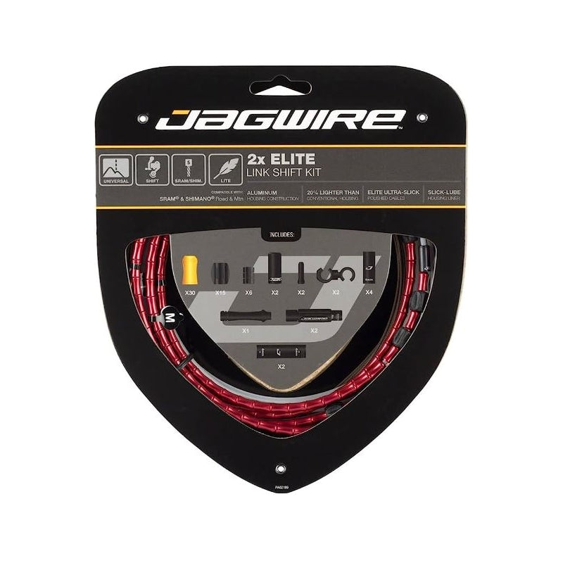 Jagwire 2X Elite Link Shift Cable Kit - Red