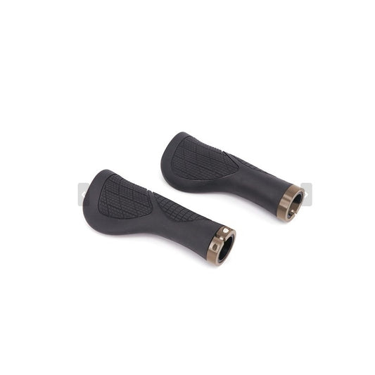 Qbp Lock On Ergonomic Grip - 140MM Black Grip With Grey Lock Ring