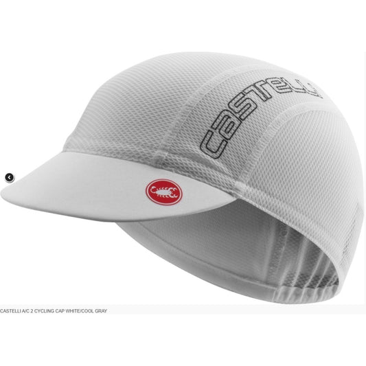 Castelli A/c 2 Cycling Cap White/cool Gray Uni
