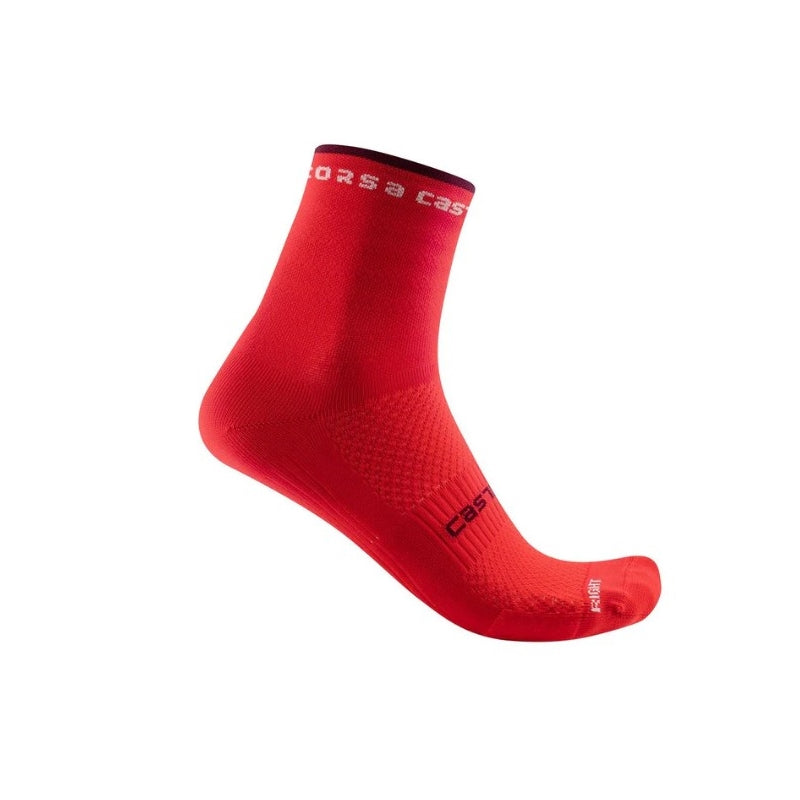 Castelli Rosso Corsa W 11 Sock Hibiscus S/m