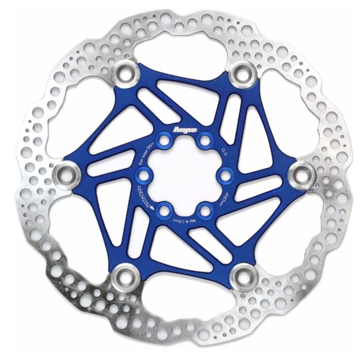 Hope Tech Hope Floating Disc Rotor 6-BOLT Blue 183MM